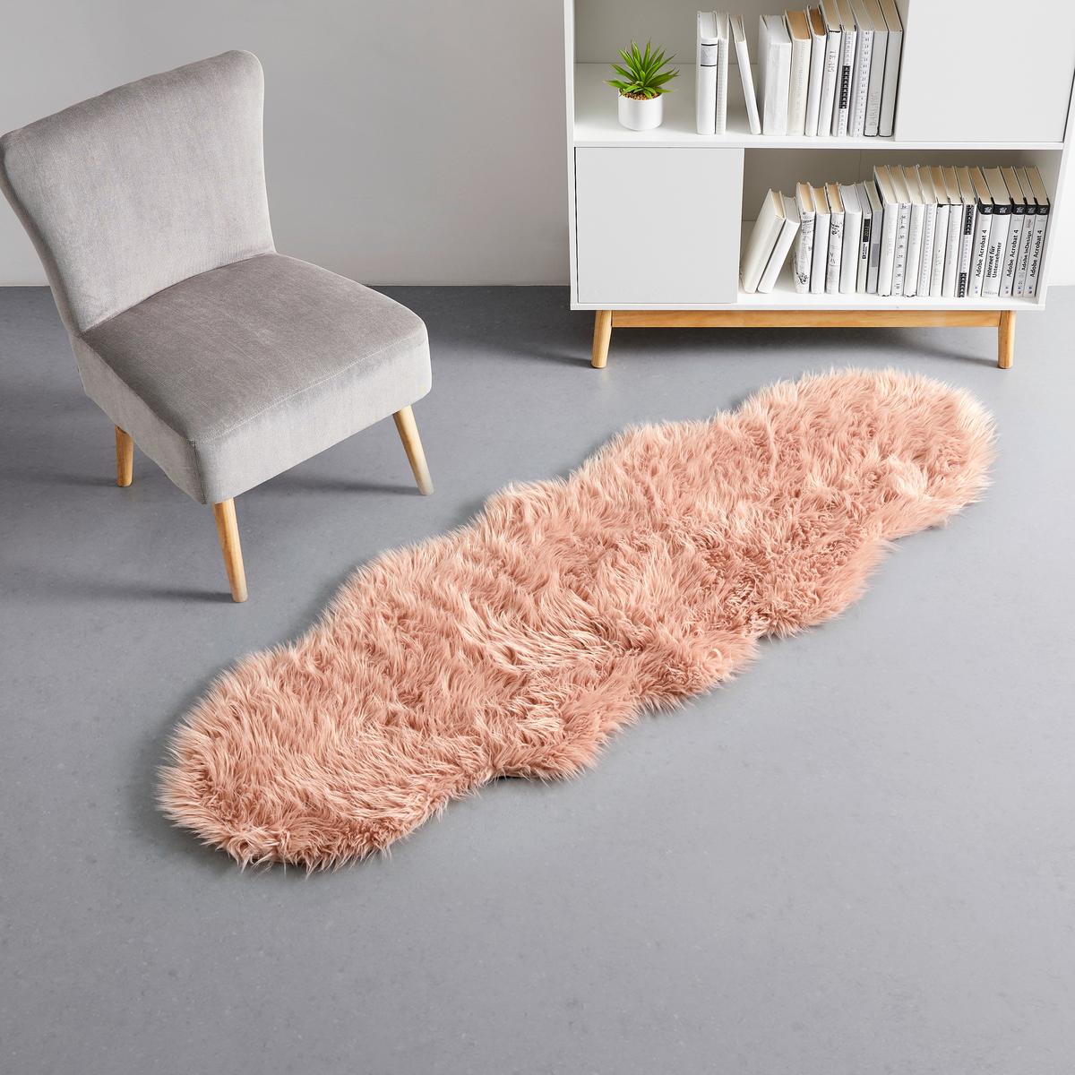 Ovčja Koža Dacio - roza, Moderno, tekstil (160/60cm) - Bessagi Home
