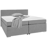 ŁÓŻKO BOXSPRING MALI NEW - kolor srebrny/kolor chromowy, Konventionell, tkanina (160/200cm) - Based