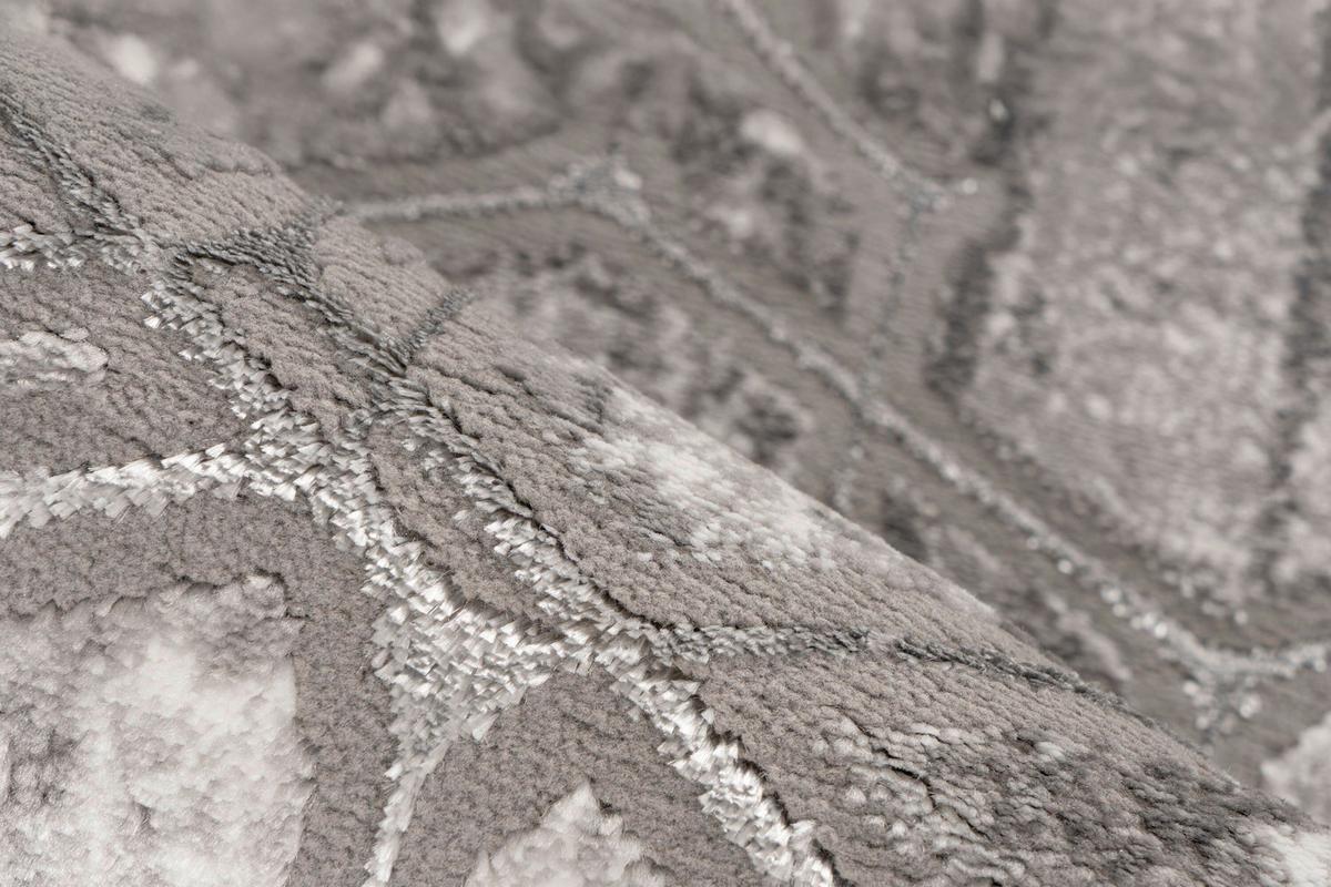 FLACHWEBETEPPICH MINERAL 525 SILBER 80X300 - Silberfarben, Basics, Textil (80/300cm) - Kayoom