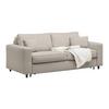 BÄDDSOFFA AGNETA -BASED- - svart/taupe, Modern, trä/textil (200/83/97cm) - Based