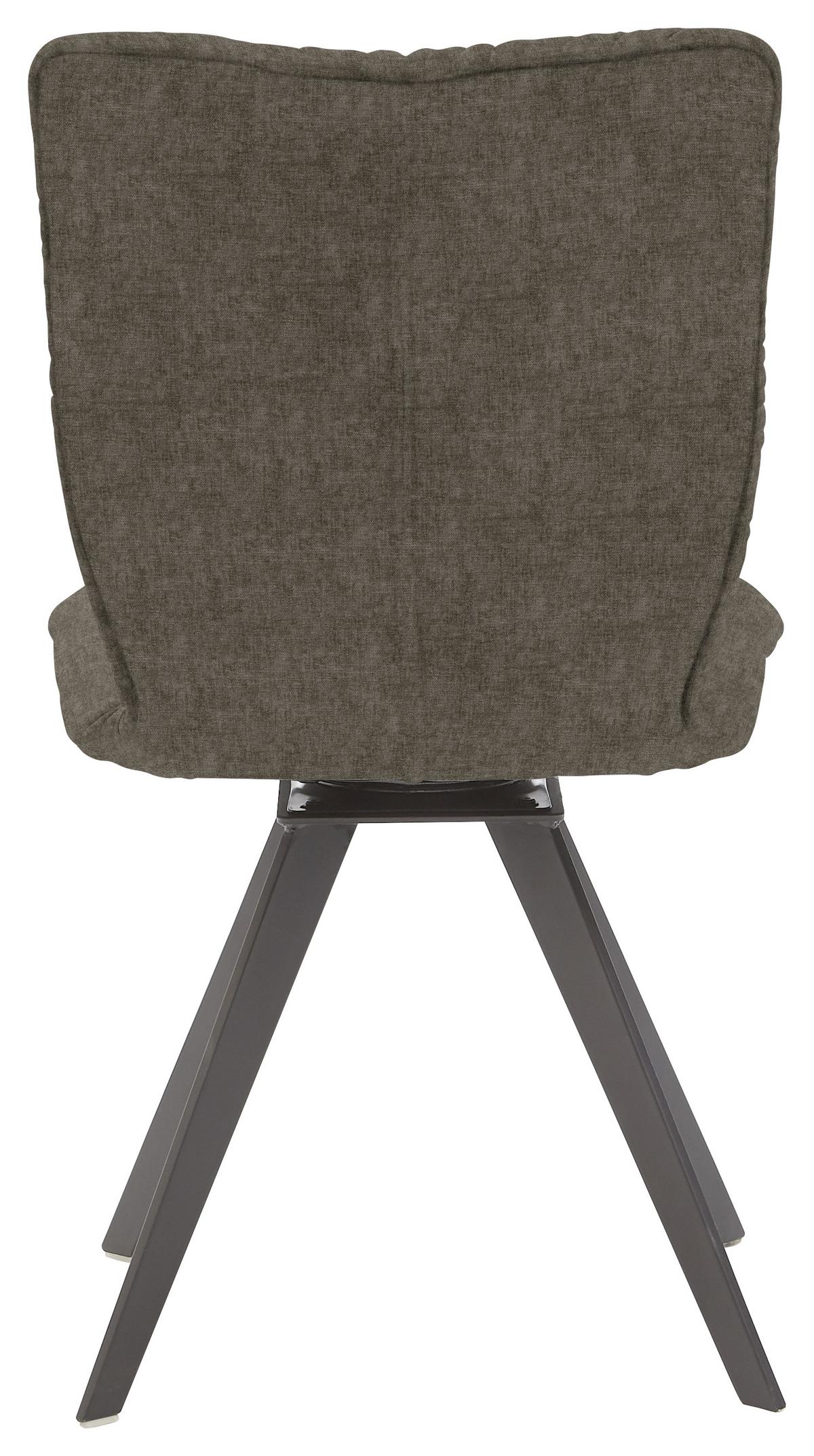 KRZESŁO DERBY - kolor bagienny/czarny, Design, metal/tkanina (52/88/63cm) - Voleo