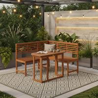 Vrtna Garnitura Genf, Masivno - naravne barve, Konvencionalno, les (90/51/75cm) - Gardenson