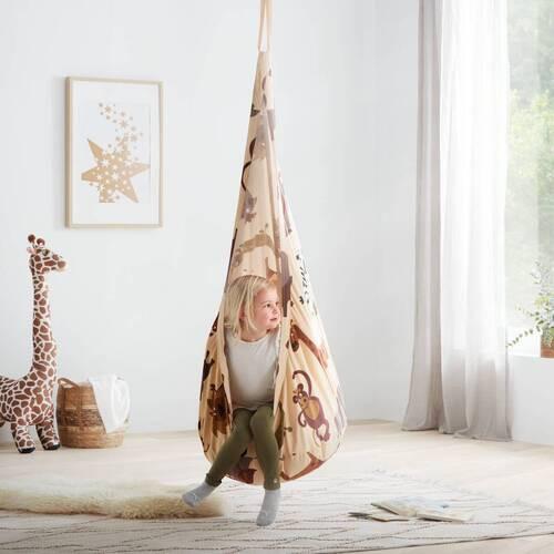 Otroški Viseči Sedež Pooh, Rjava, Bež - bež/rjava, Moderno, tekstil (70/150/70cm) - Bessagi Kids