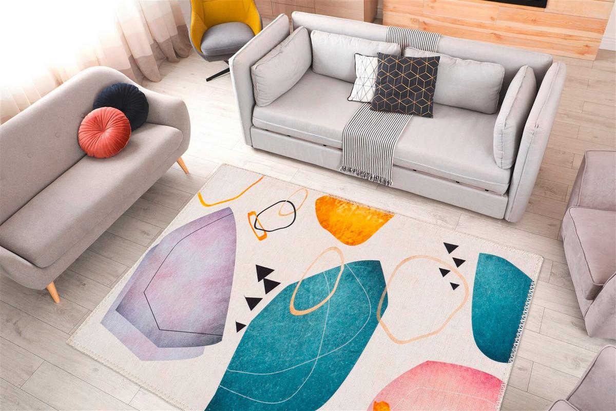 FLACHWEBETEPPICH PICASSA 200 MULTI - Multicolor, Konventionell, Textil (200/290cm) - Kayoom