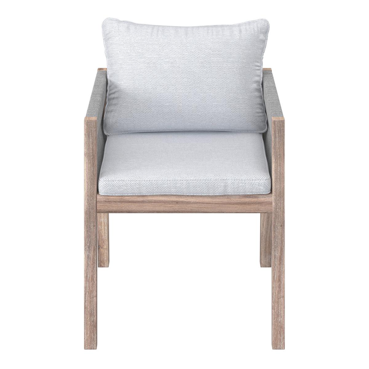 Kerti Bútorszett Aldina - akáciaszínű/szürke, Modern, műanyag/textil - Bessagi Garden