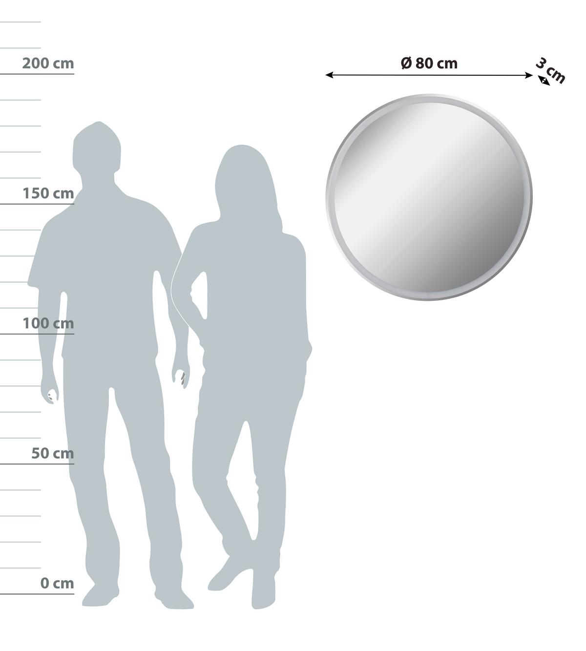 Wandspiegel "Mirror" , verspiegelt - Basics, Glas (80/80/3cm) - MID.YOU