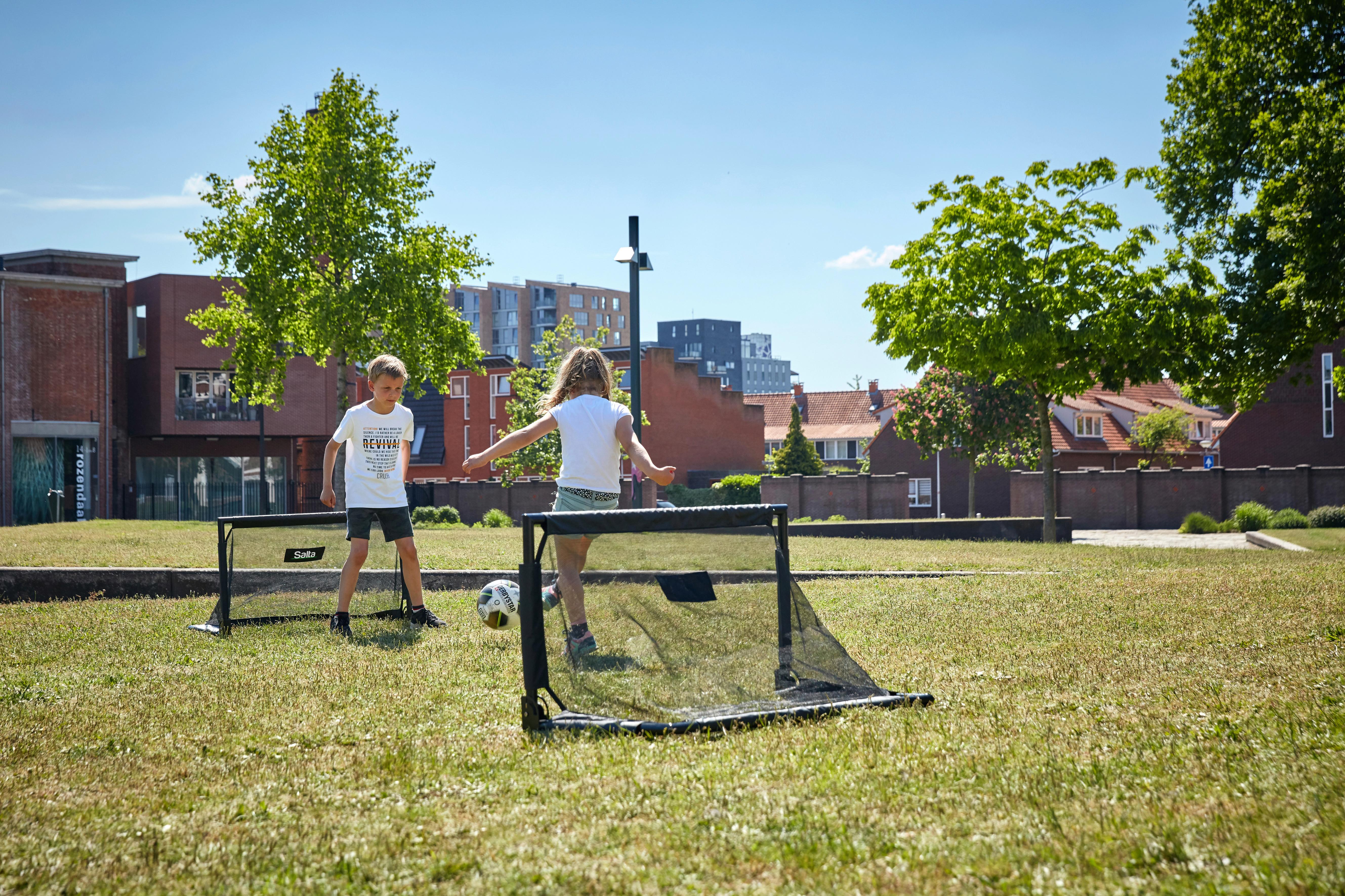 FUßBALLTOR SALTA CHALLENGE - Schwarz, KONVENTIONELL, Metall (100/60/60cm) - Salta
