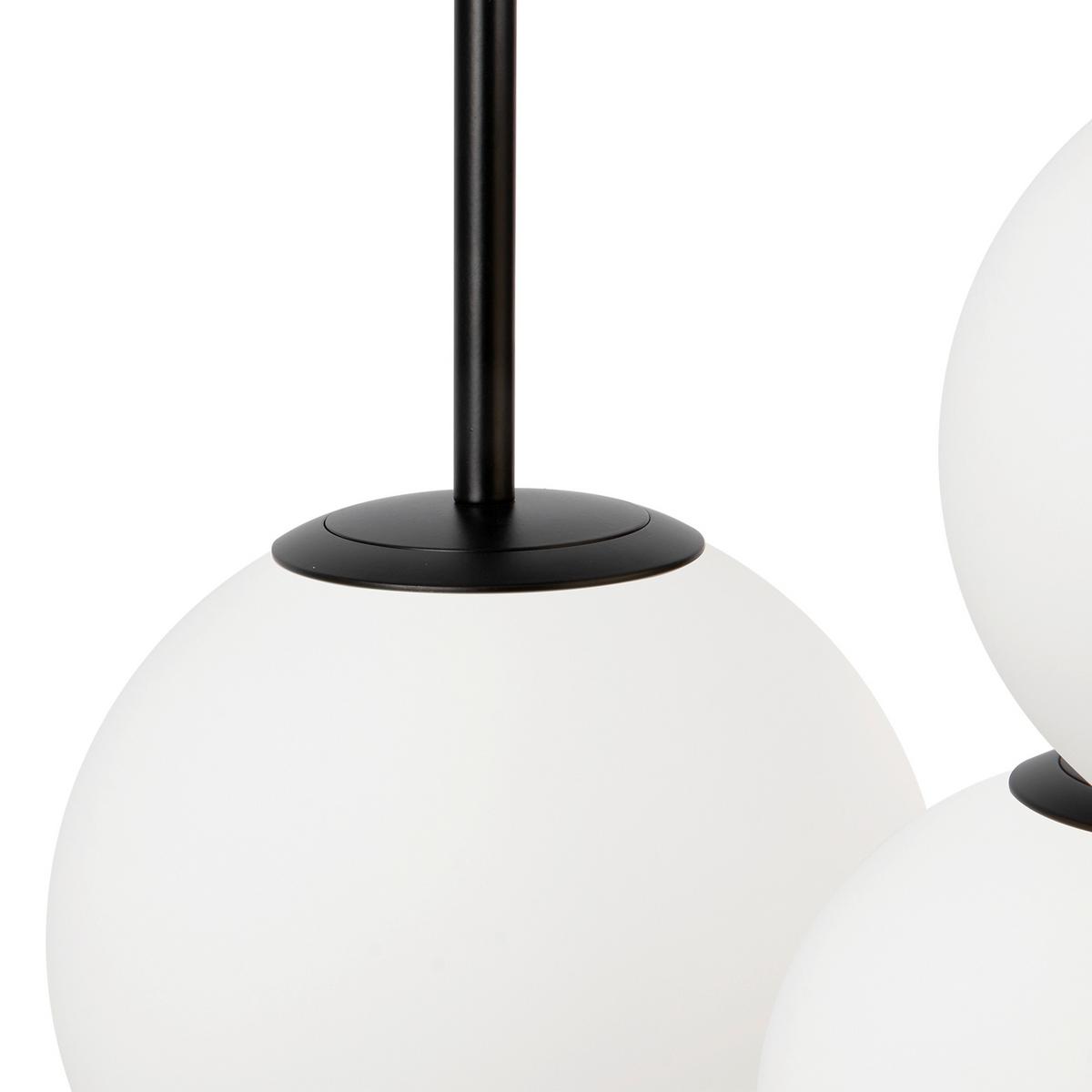 Pendelleuchte Basic Form Schwarz max. 40 Watt - Schwarz/Weiß, Trend, Glas/Metall (40/180/40cm) - MAYTONI