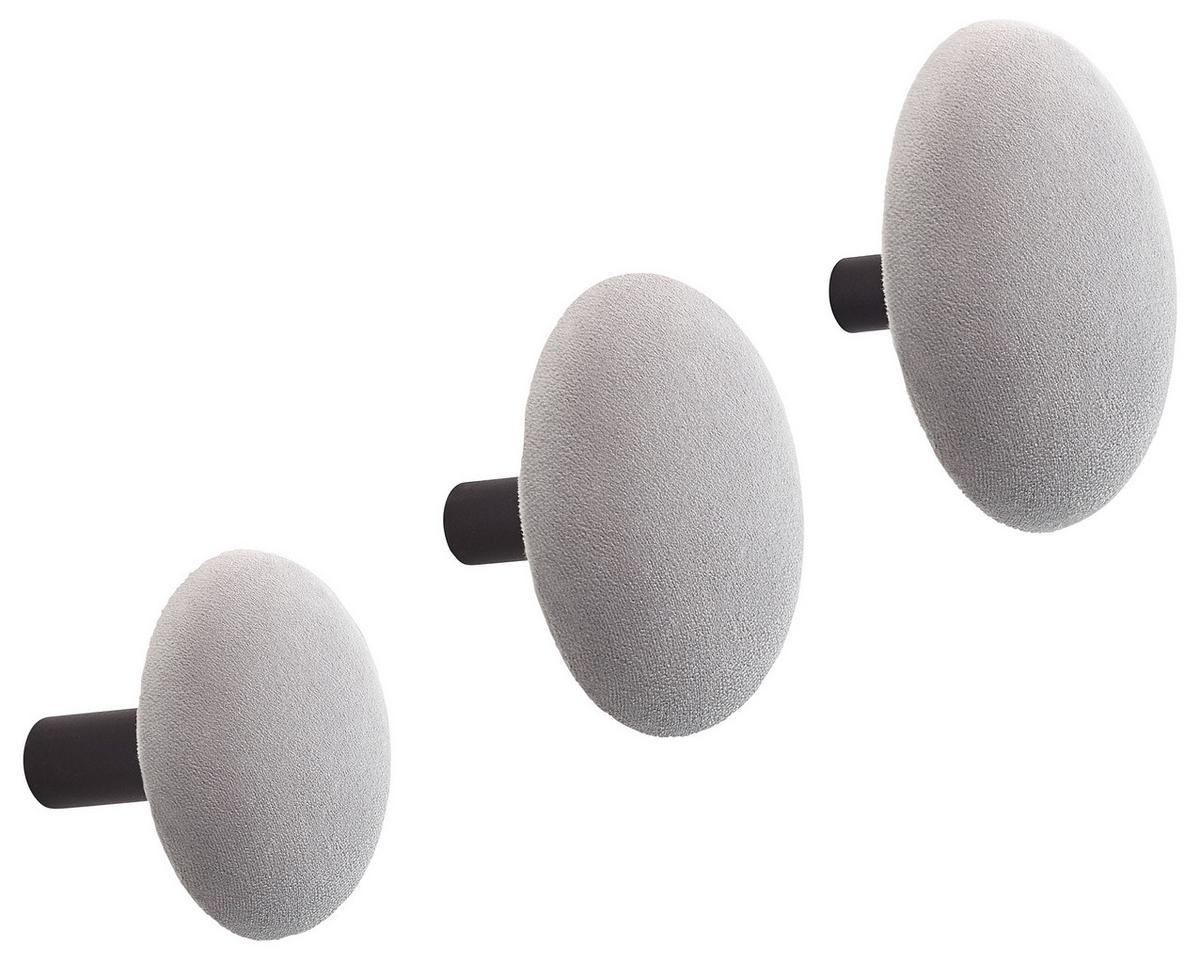 Fali Akasztó Szett Sötétszürke Pamilla - sötétszürke, Modern, textil (10/8/6/6/6/5,4cm) - Mömax