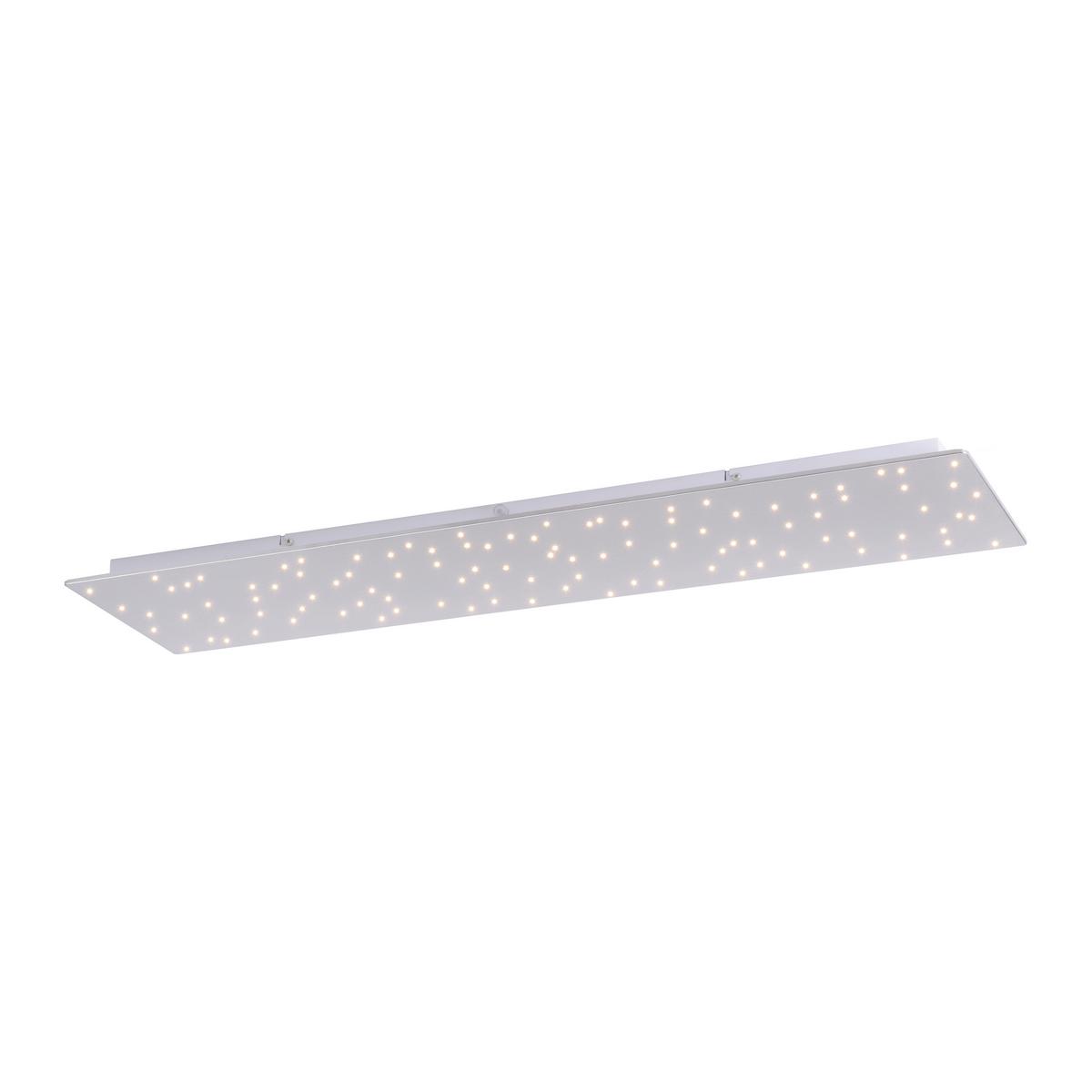 Deckenleuchte Sparkle max. 19 Watt - Silberfarben, Design, Metall (100/25/4cm)