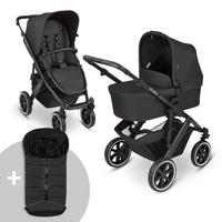 WÓZEK DZIECIĘCY WIELOFUNKCYJNY SALSA 4 AIR - czarny, Basics, tkanina (95/63/101cm) - ABC Design