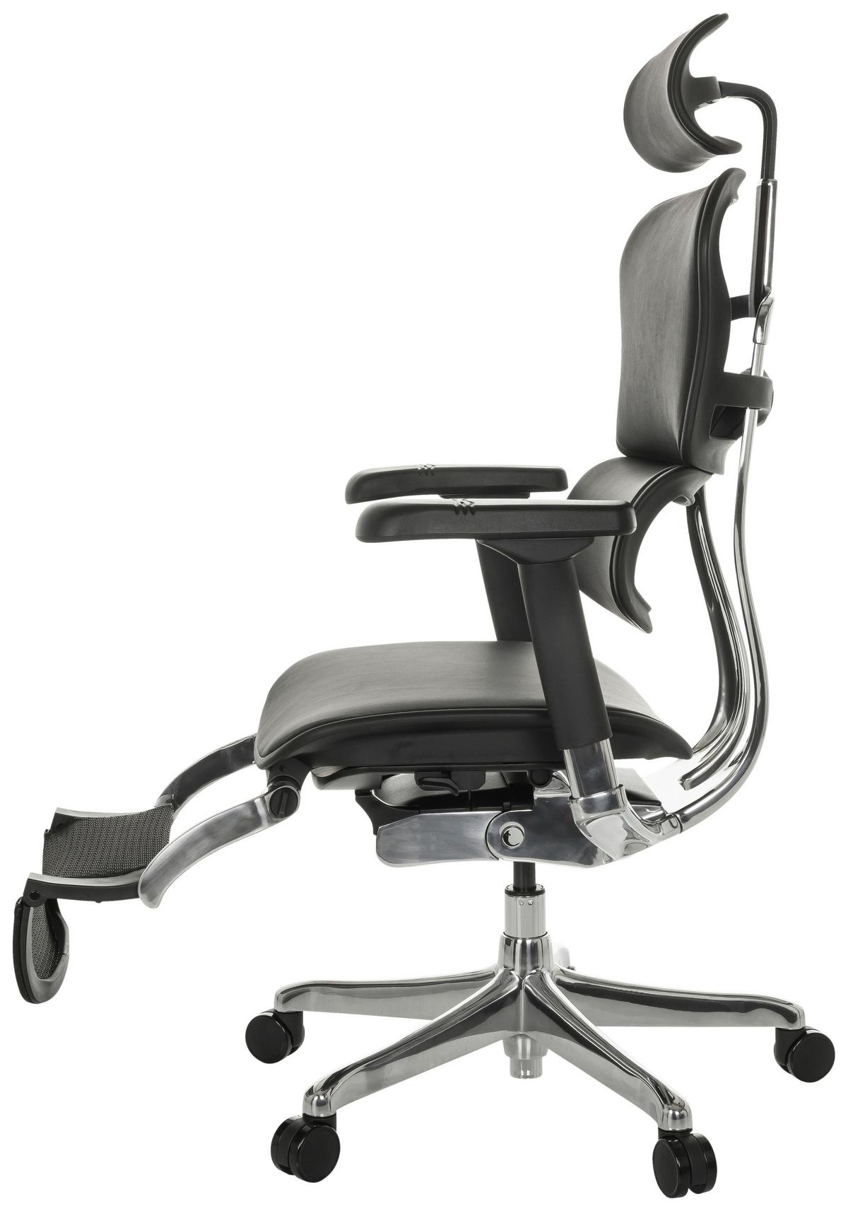 Pisarniški Stol Ergohuman Plus, Črna - črna, Moderno, kovina/umetna masa (76/119 - 138/64cm) - MID.YOU