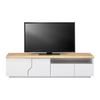 MEDIABÄNK CARLOS - vit/ekfärgad, Modern, trä (180/46,5/42cm) - Bessagi Home