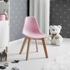 Kinderstuhl Tibby Rosa Kunststoff/Echtholz - Rosa, MODERN, Holz/Kunststoff (30/58/34cm) - Bessagi Kids