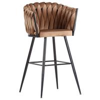 STOŁEK BAROWY WEAVY -COUTURE- - jasnobrązowy, Lifestyle (57/110/61cm) - Landscape