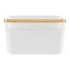 KORG ORGANIZER - vit, Modern, plast/naturmaterial (28/16,8/14,8cm) - Mömax