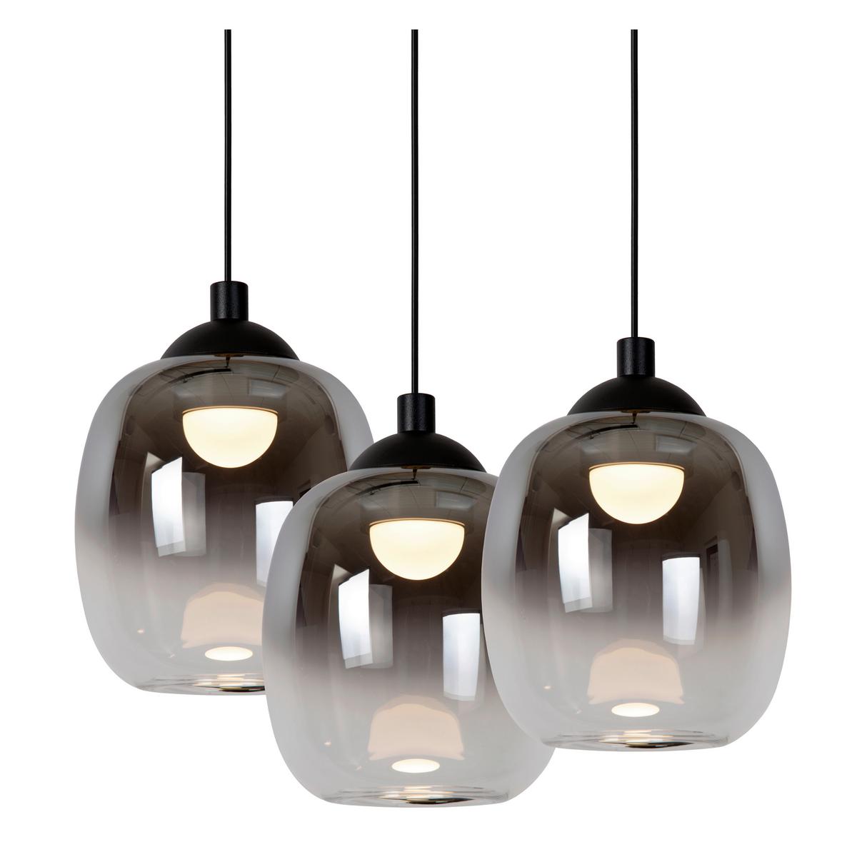 LAMPA WISZĄCA LED 74419/20/30 TAMINO - czarny, Design, metal (36/36/150cm) - Lucide
