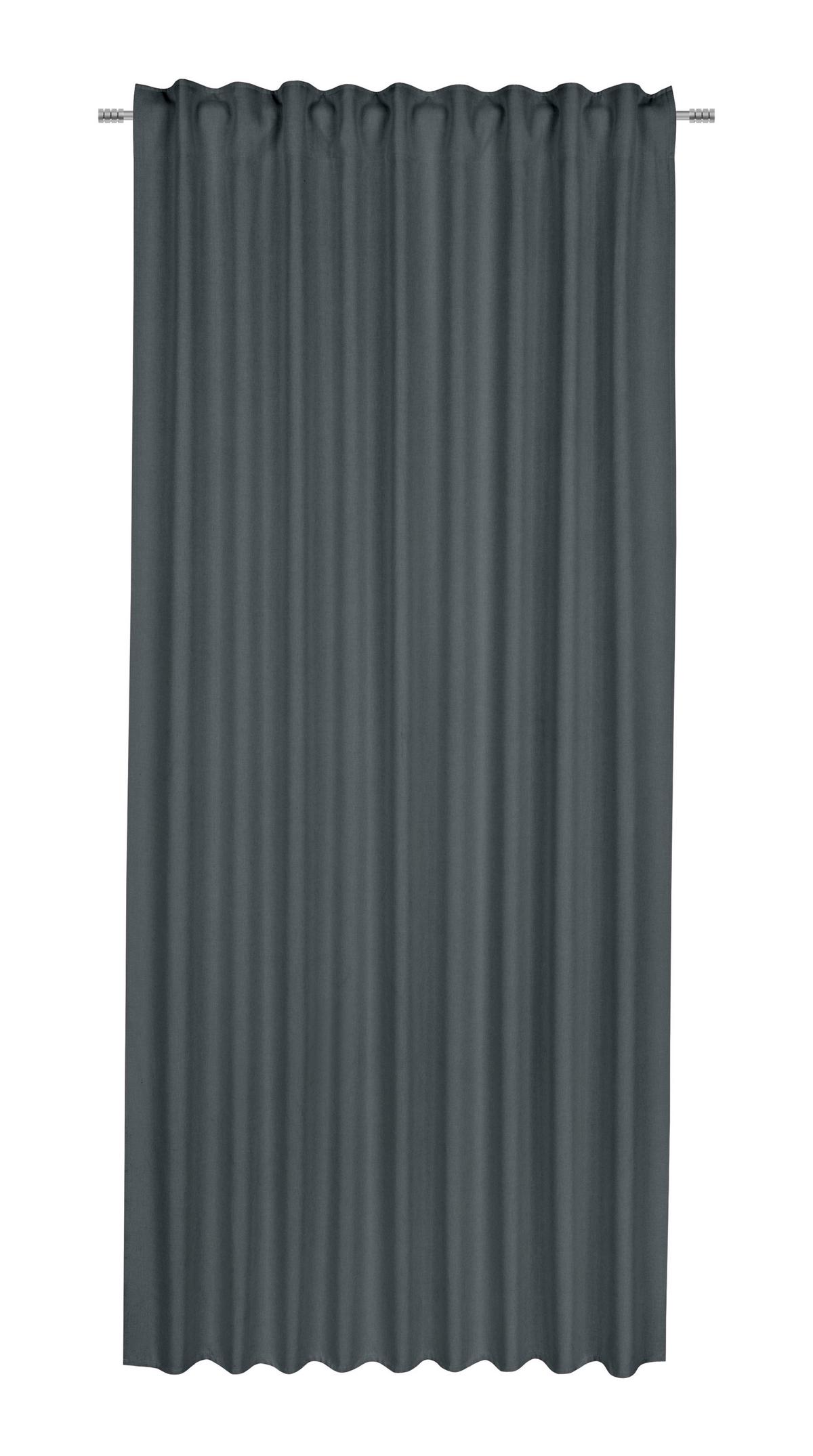 Készfüggöny Ulrich 175cm - antracit, Modern, textil (135/175cm) - Modern Living