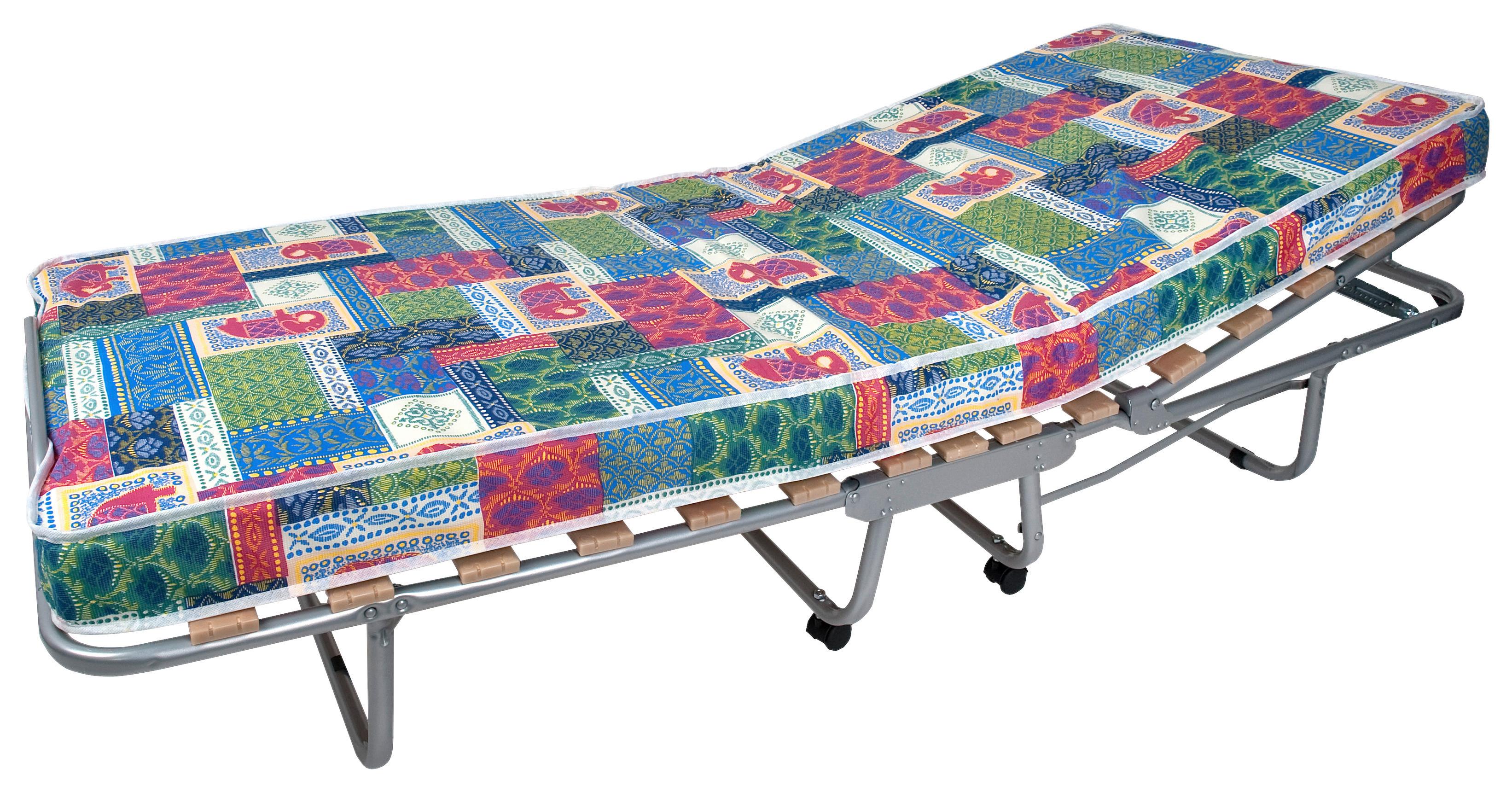 Zložljiva Postelja Luxor, 80x190 - barve aluminija, Moderno, kovina (80/40/190cm)