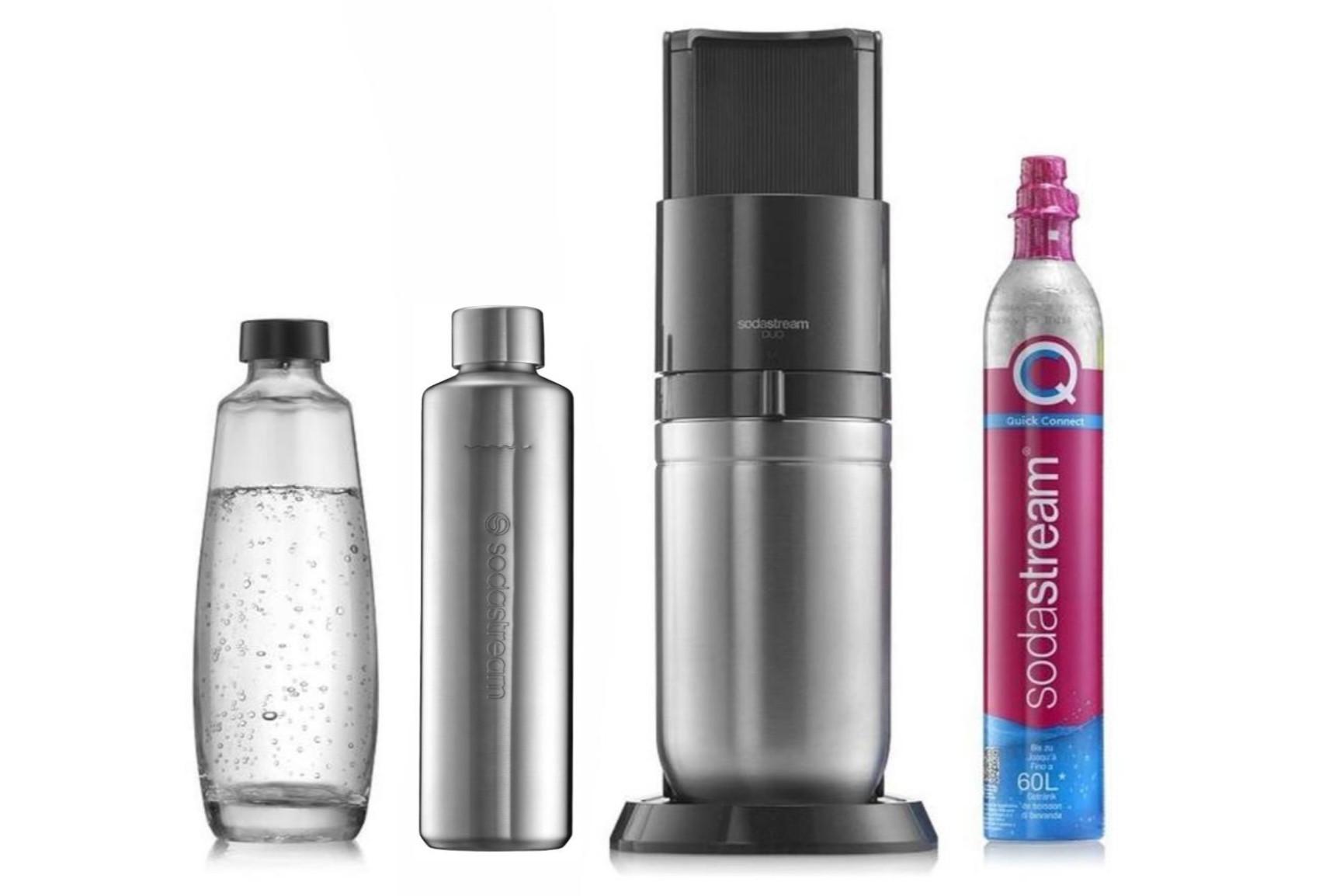 SATURATOR DUO TITAN - antracytowy, Basics, tworzywo sztuczne/metal (15.8/44/31cm) - SodaStream