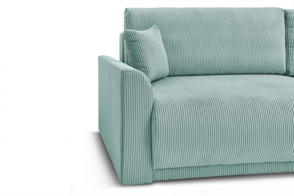 Coltar Kim - verde mentă, Modern, lemn/textil (233/160cm) - Modern Living