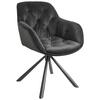 STOL MED ARMSTÖD EILEEN - svart, Lifestyle, metall/textil (68/86/64cm) - Mömax