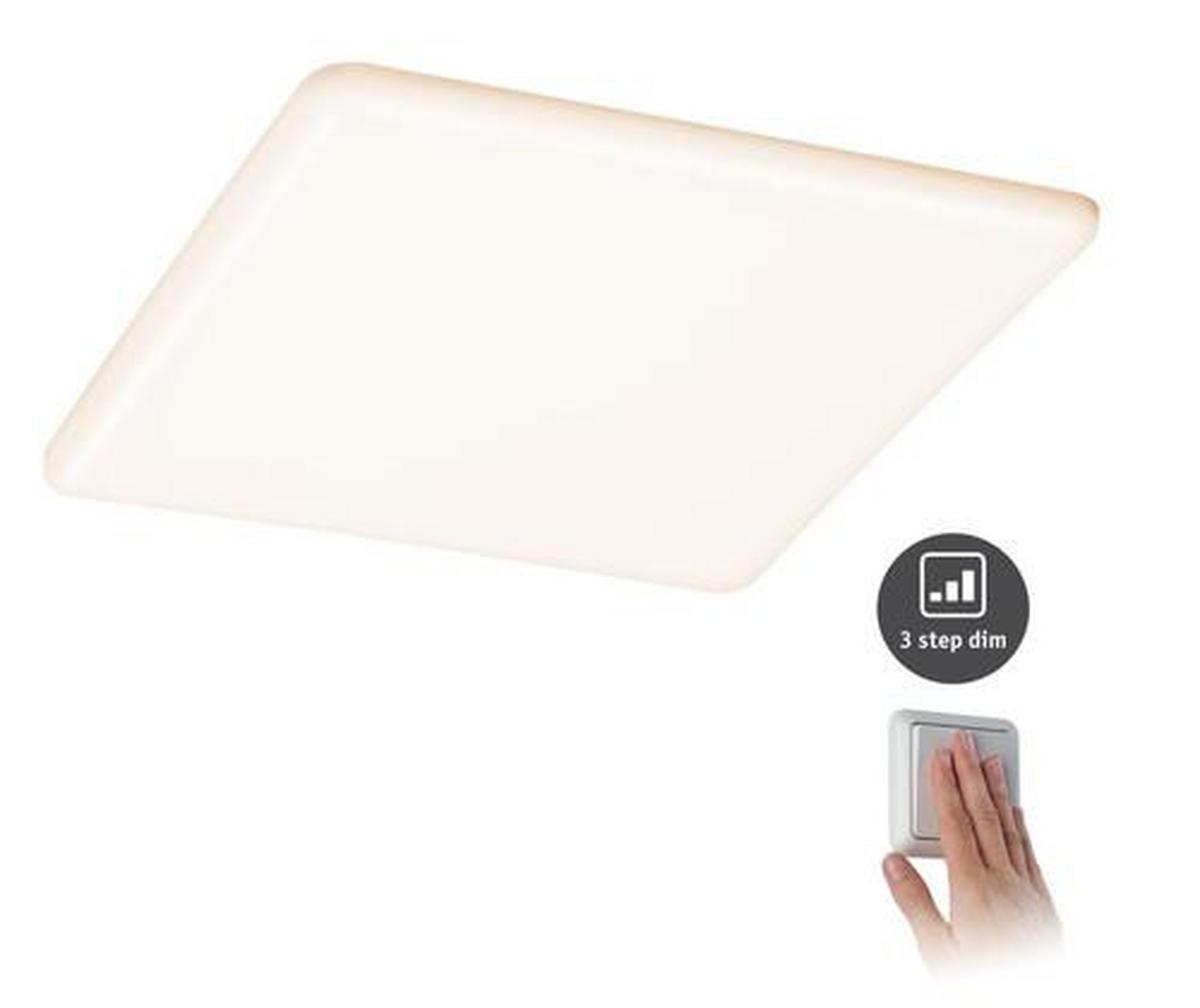 LED-Paneel Veluna in Weiß max. 21 Watt - Weiß, Basics, Kunststoff (21,5/21,5/1cm) - Paulmann
