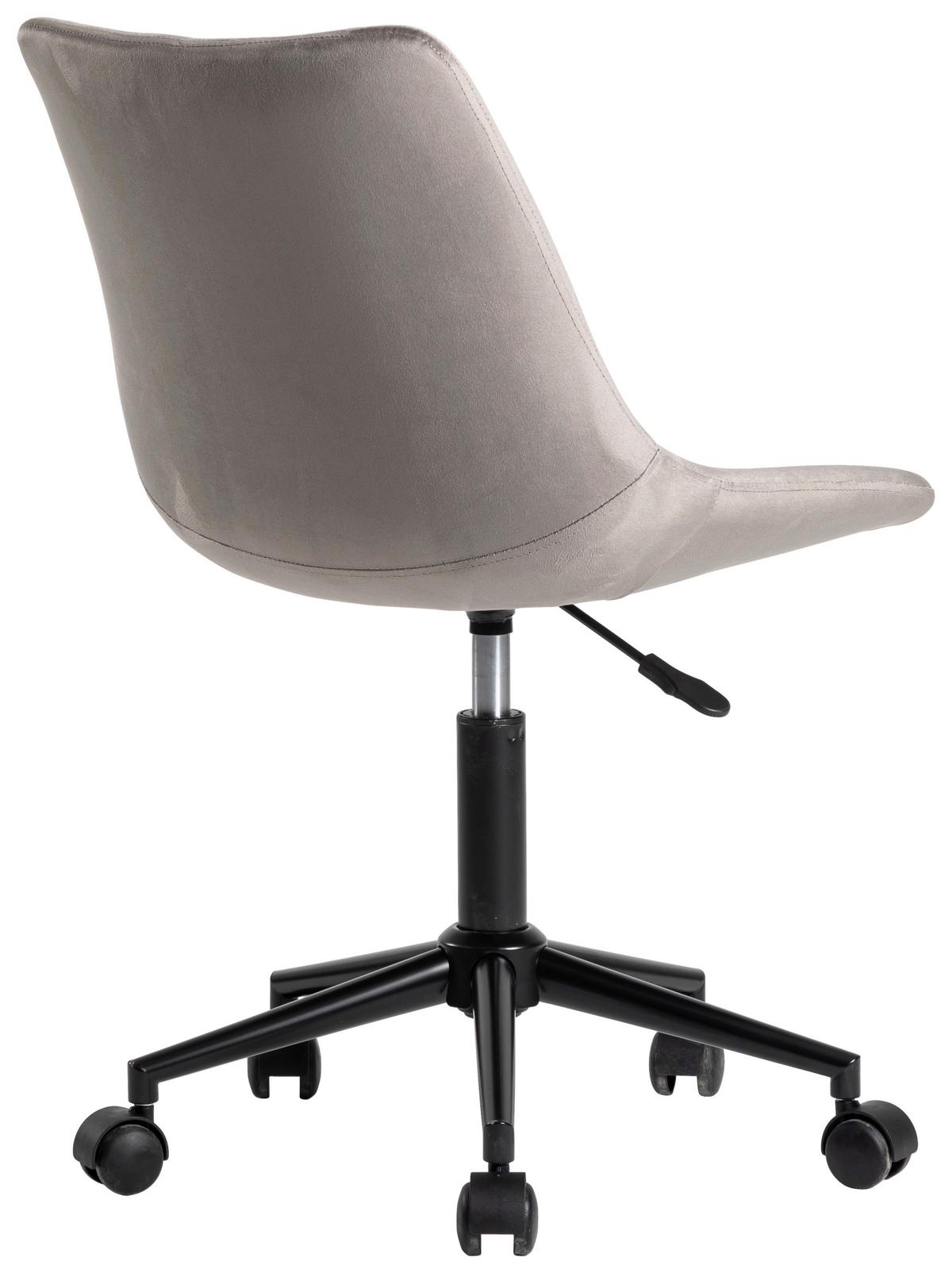 Uredska Stolica Blush - siva/crna, Moderno, metal/tekstil (50/81-93/57cm) - Modern Living
