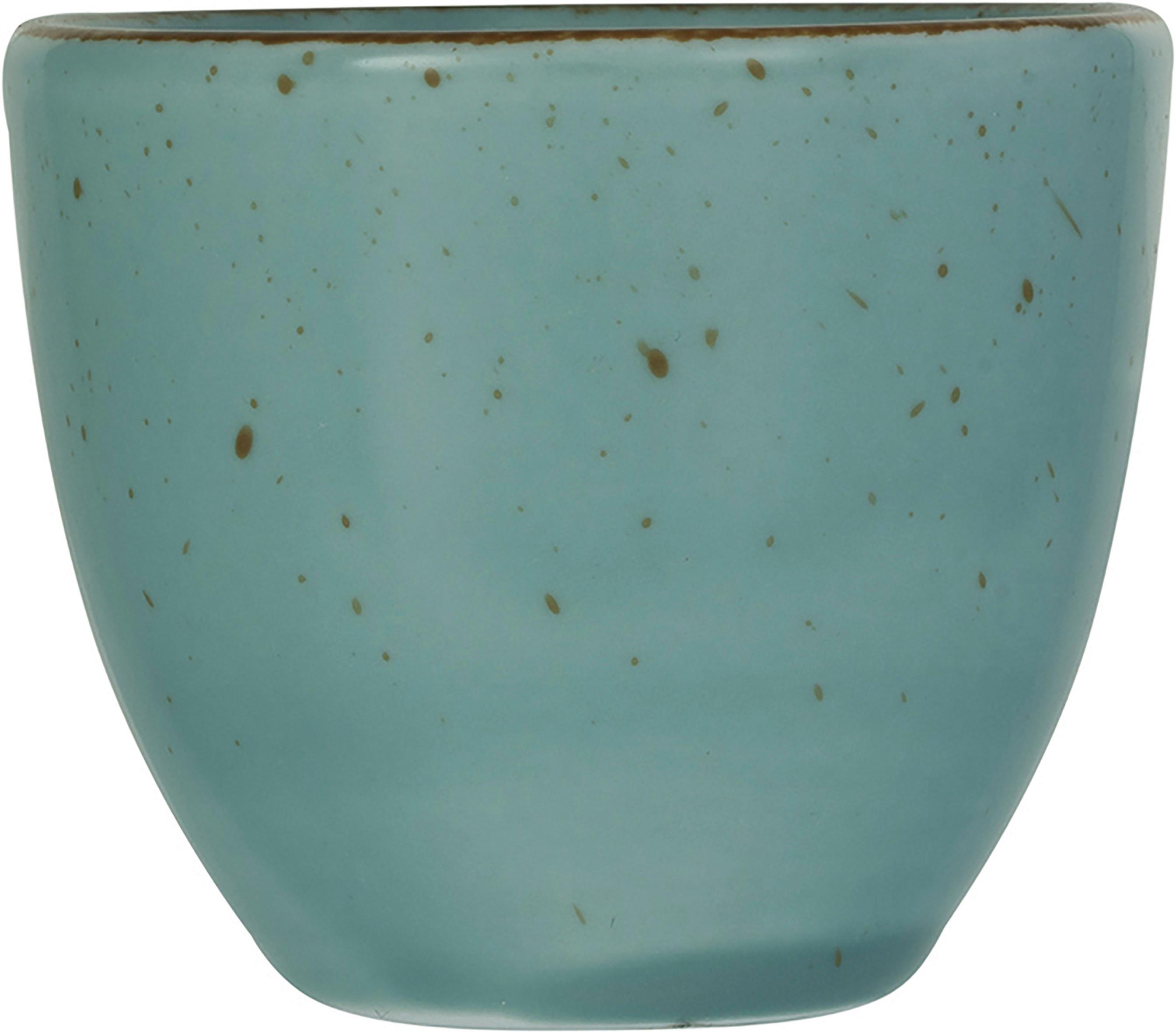 Espressotasse Capri aus Porzellan ca. 80ml - Grün, MODERN, Keramik (6,5/6,5/6cm) - Premium Living