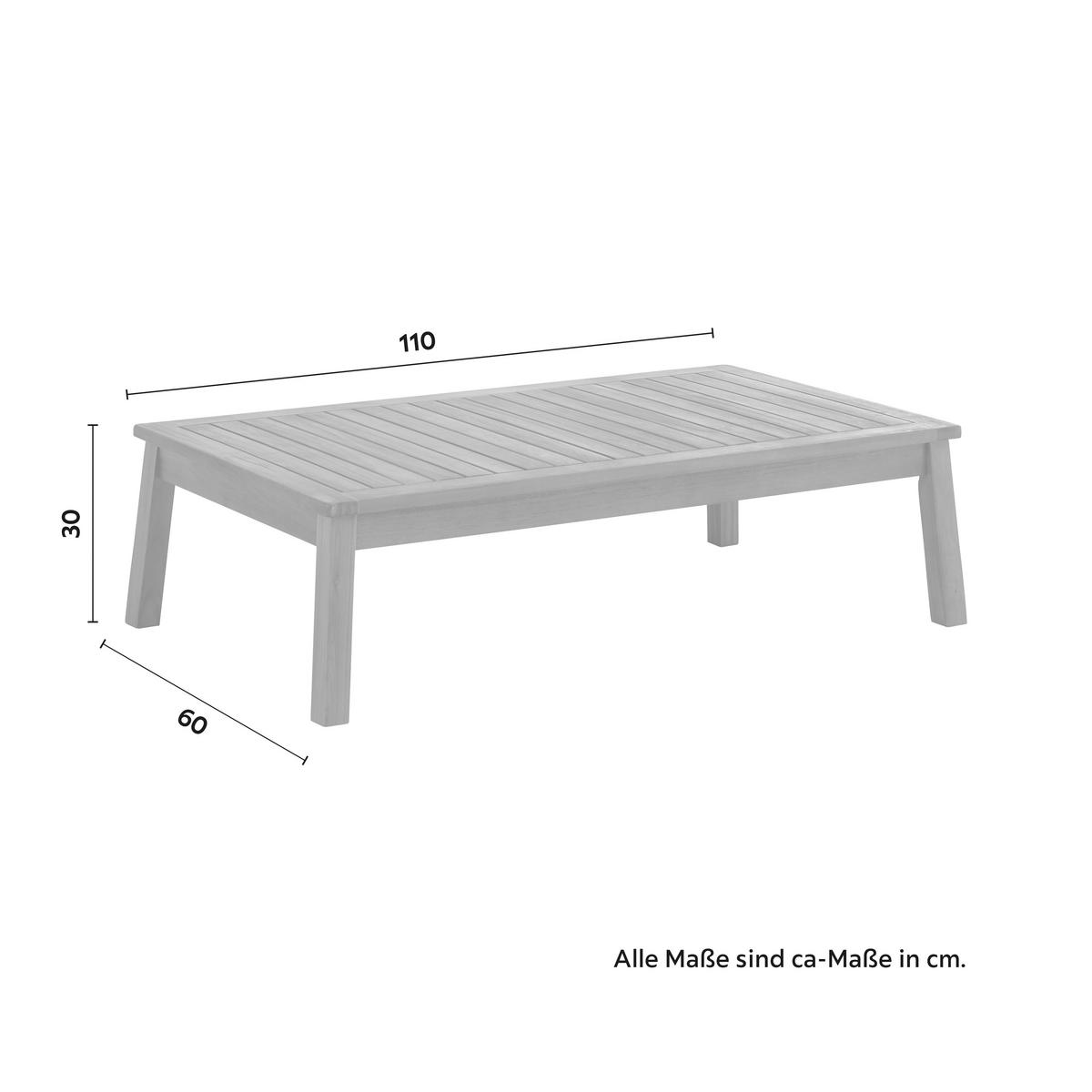 Kerti Garnitúra Pia - akáciaszínű/natúr színű, Modern, textil/fa (150/70/79cm) - Bessagi Garden