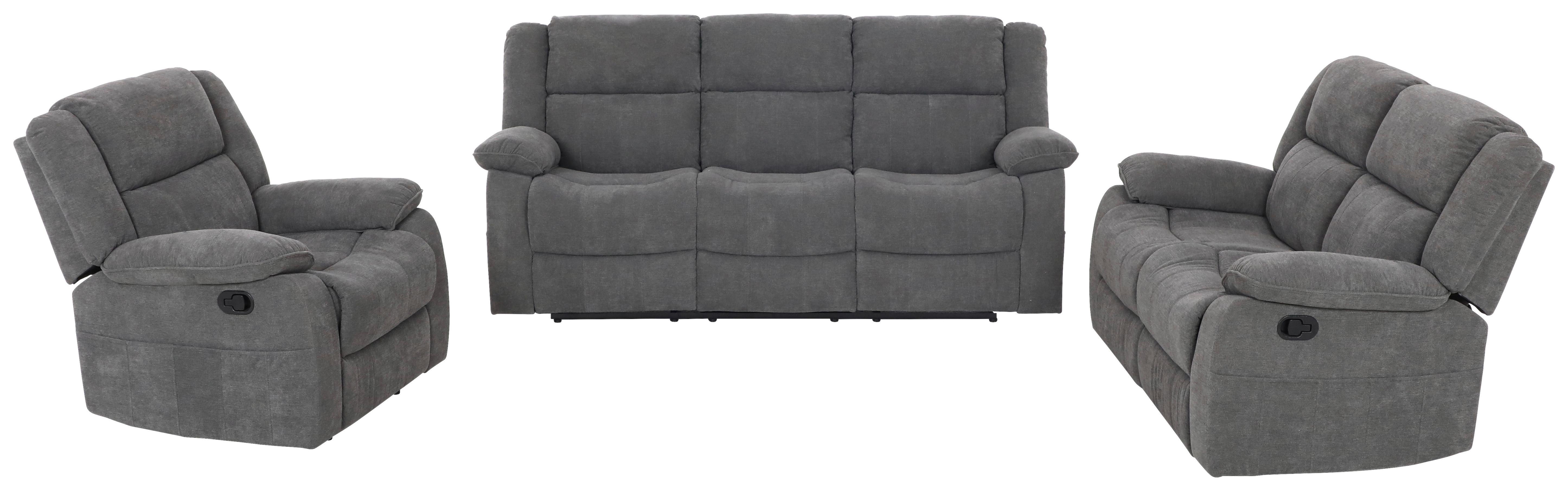 Dvosed Chester, Siva - siva/črna, Basics, umetna masa/tekstil (153/101/90cm) - P & B