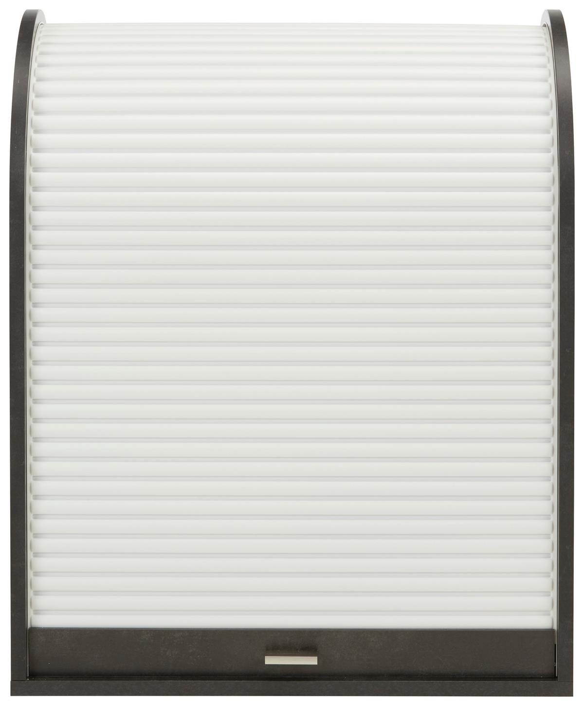 Rolloschrank in Schwarz/Weiß - Schwarz/Weiß, MODERN, Holzwerkstoff/Kunststoff (69/86/44cm) - Mömax