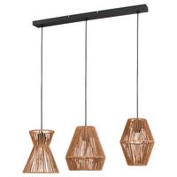 Függőlámpa Naturm - fekete/natúr, Konventionell, fém/papír (80/20/120cm) - Modern Living