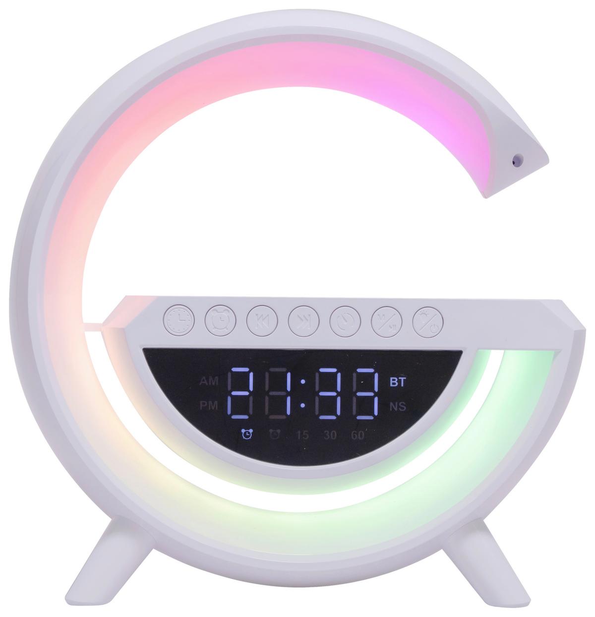 LED Asztali Lámpa Ovi - fehér, Modern, műanyag (24/8/23cm) - Mömax