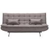 Bettsofa in Grau - Silberfarben/Grau, Modern, Holz/Textil (196/92/98cm) - Mömax