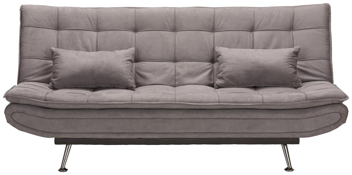Zofa S Posteljno Funkcijo Cloud, Siva, Ležišče - srebrne barve/siva, Moderno, kovina/tekstil (196/92/98cm) - Based