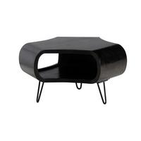 TABLE BASSE WL6.840 - noir, Design, métal/bois (60/60/35cm) - Livetastic