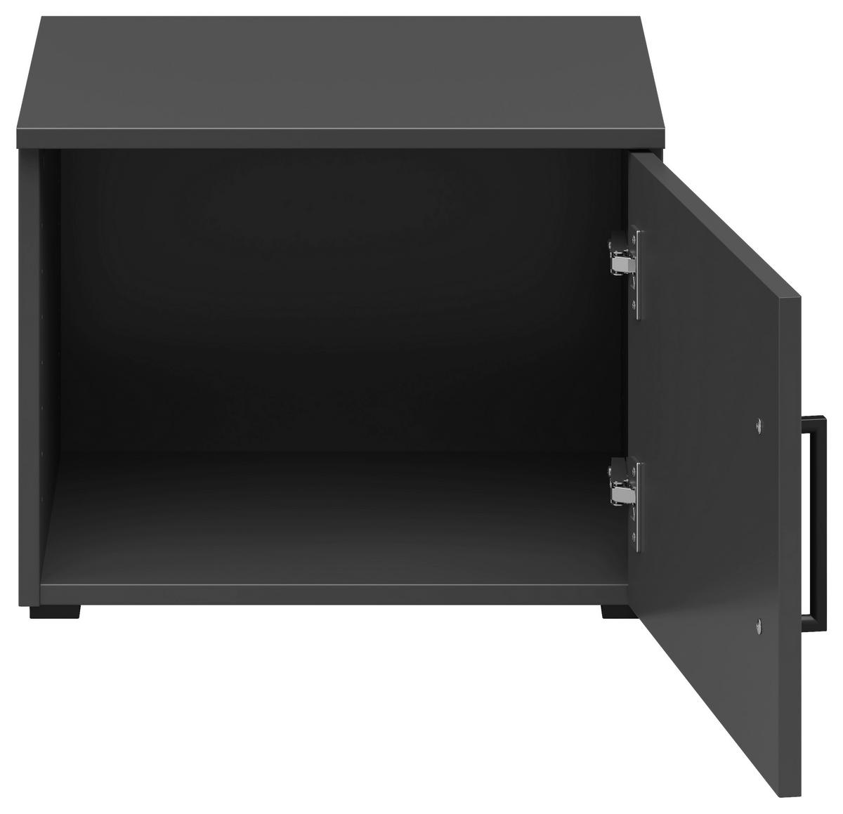 Aufsatzschrank Multistauraum Graphitfarben - Graphitfarben/Schwarz, Modern, Holzwerkstoff/Kunststoff (45/35/40cm) - Premium Living