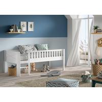 Spielbett SCOTT ca. 90x200cm teilmassiv - Weiß, MODERN, Holz/Holzwerkstoff (90/200cm) - Vipack