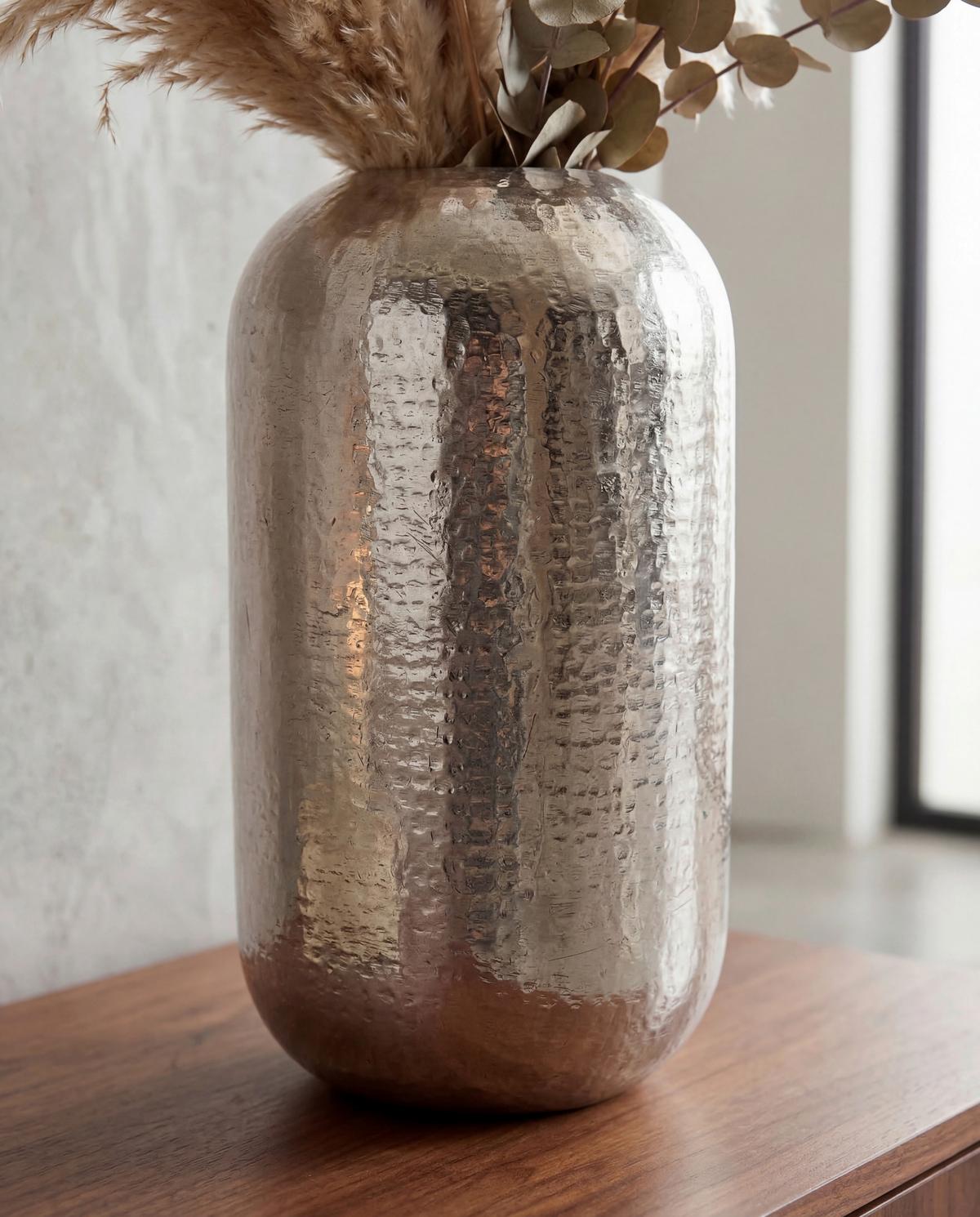 Vase Wl7.466 - Silberfarben, Design, Metall (20/45cm) - MID.YOU
