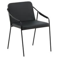 STUHL-SET TVIST - Schwarz, Design, Textil/Metall (53/77/59cm) - Livetastic