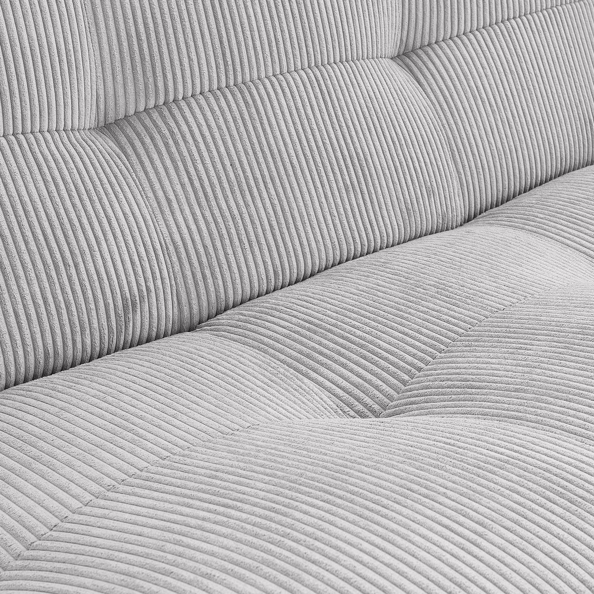 Modul Sofaelement Giselle Grau - Grau, Trend, Textil (105/80/112cm) - Livetastic