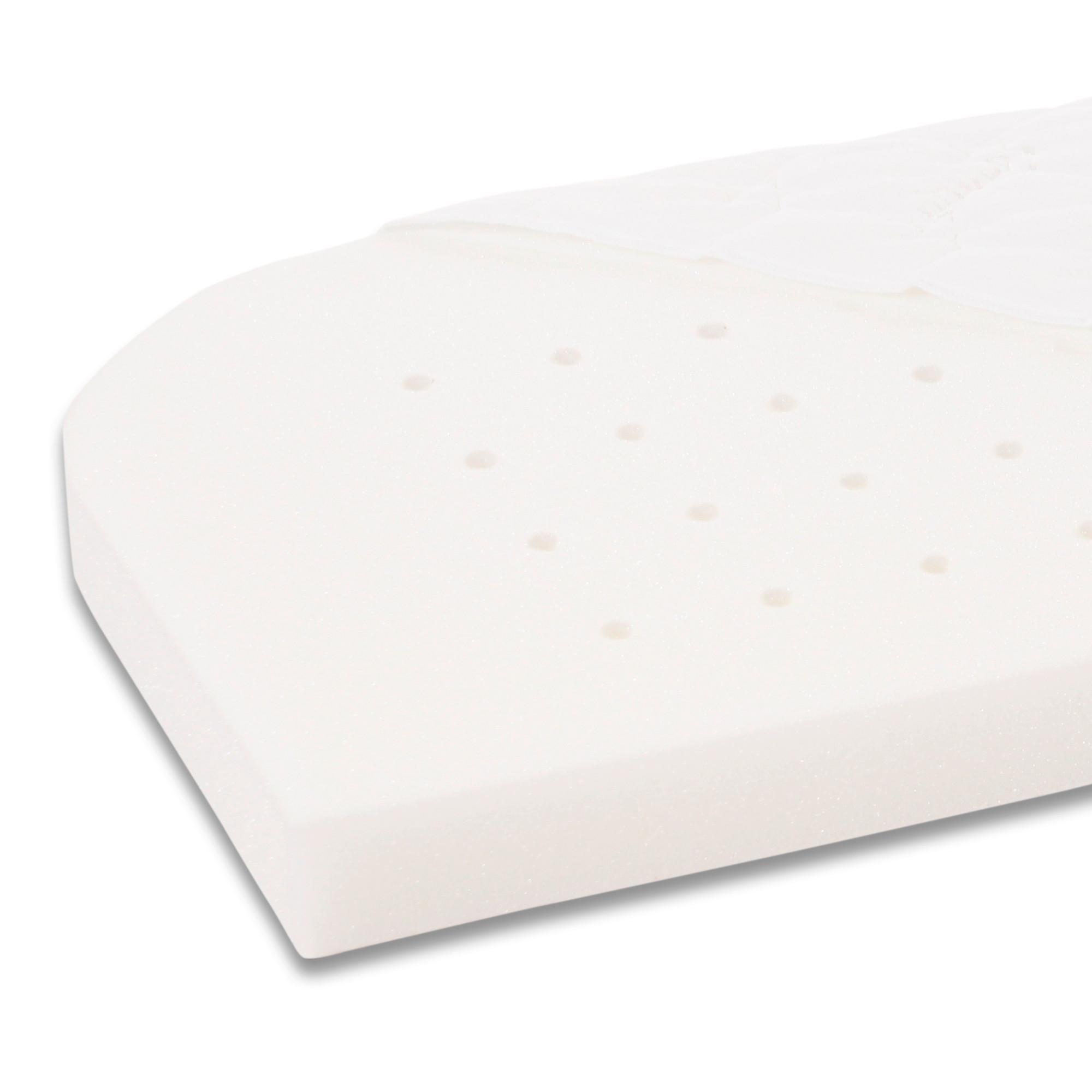 MATERAC DO ŁÓŻKA DOSTAWNEGO 100537 - biały, Basics, tkanina (81/41,5cm) - Babybay