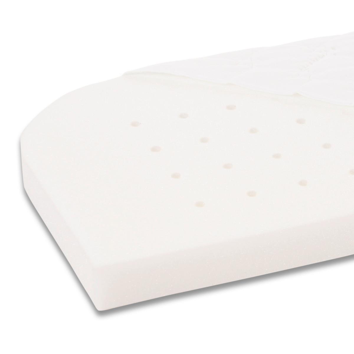 MATERAC DO ŁÓŻKA DOSTAWNEGO 100537 - biały, Basics, tkanina (81/41,5cm) - Babybay
