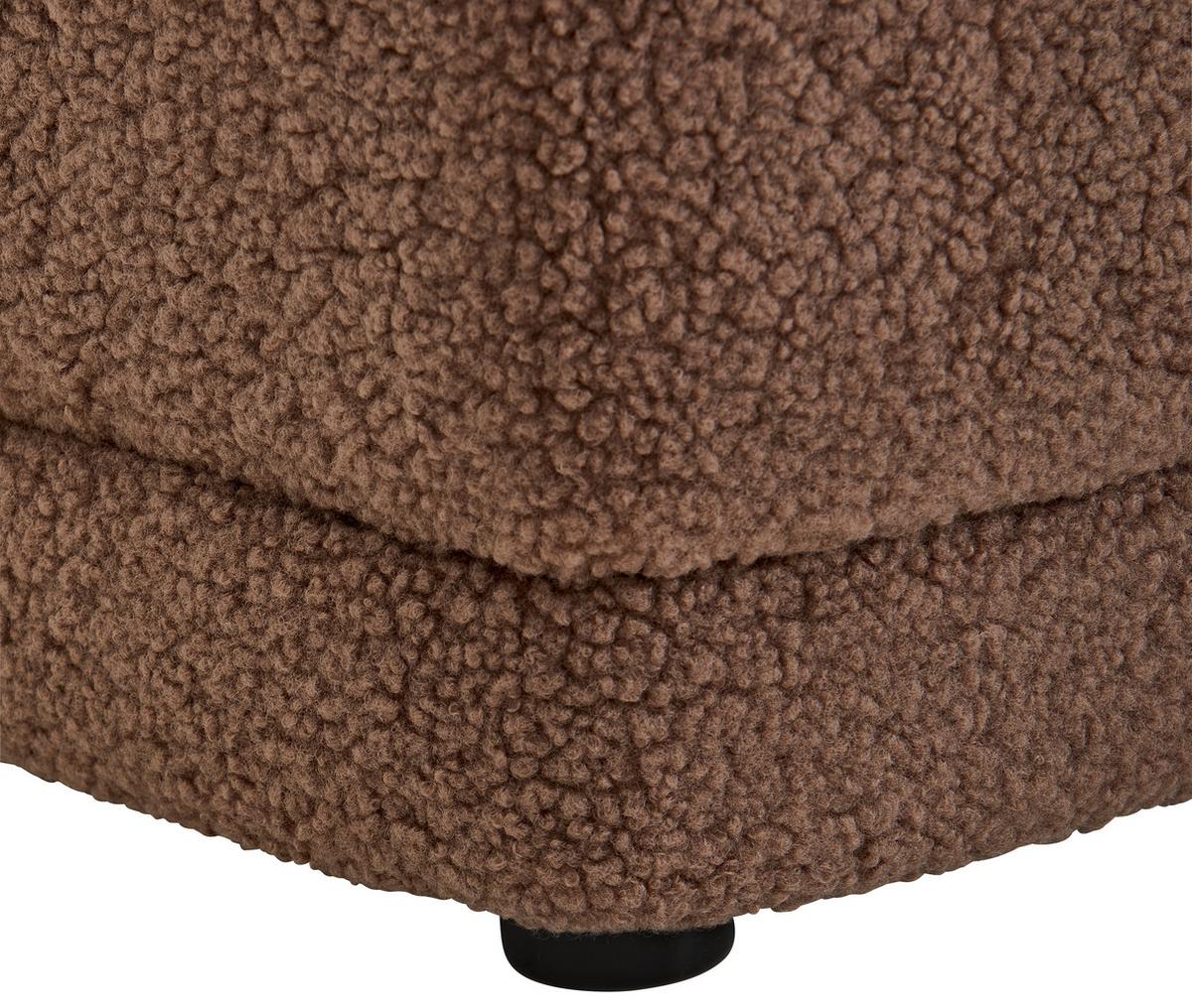 FOTEL POLSTER - taupe, Design, drewno/tkanina (64/71cm) - MID.YOU