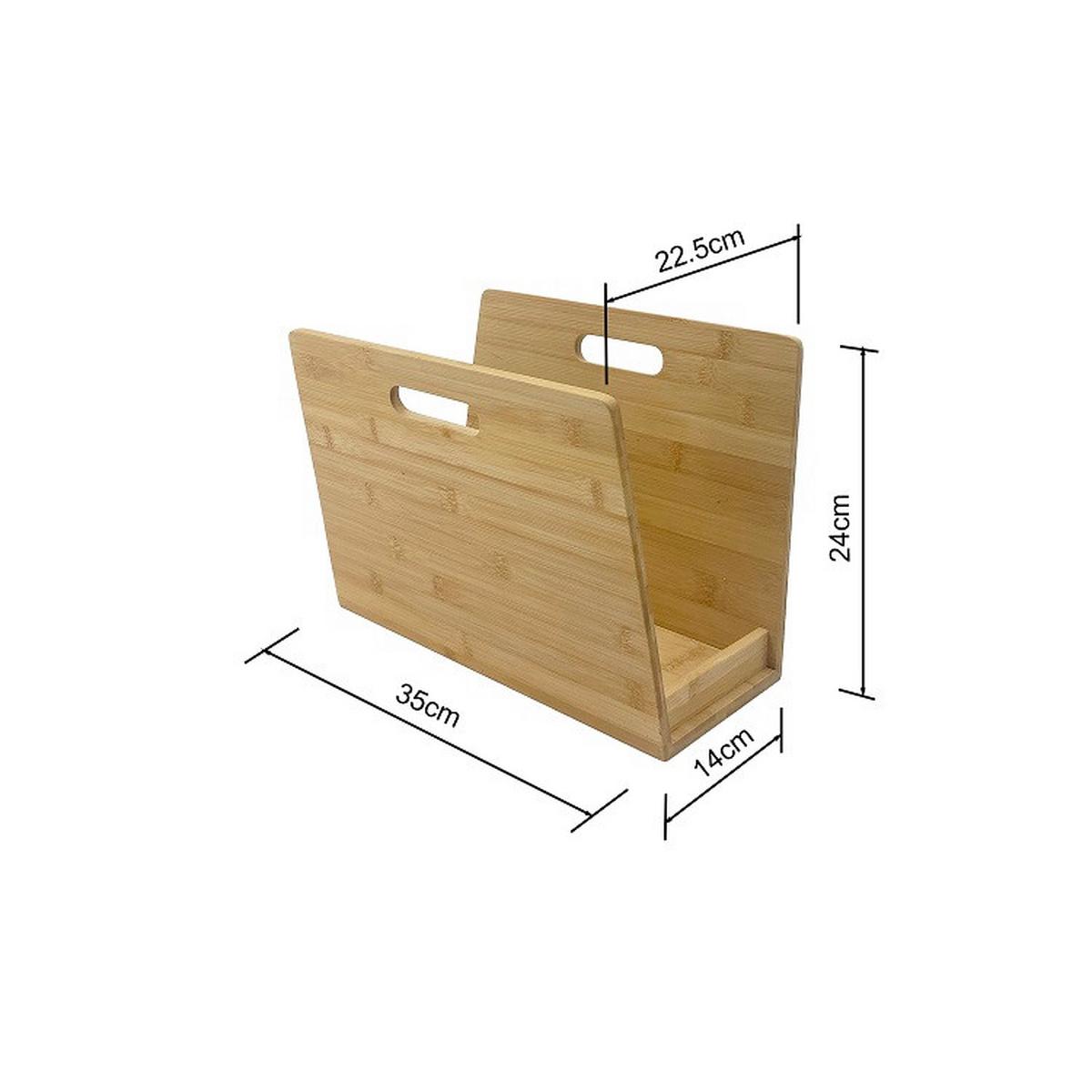 Zeitungsständer Bamboo in Naturfarben - Naturfarben, Konventionell, Naturmaterialien (35/24/22cm) - Mömax