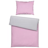 BETTWÄSCHESET ANNIKA - Silberfarben/Flieder, Textil (160/210cm) - Modern Living