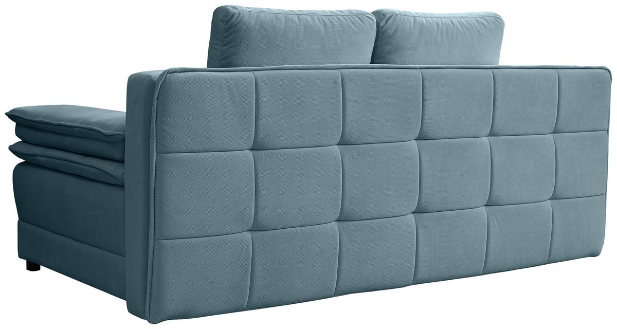 Canapea extensibila ALICE - albastru deschis, Modern, textil (202/73-92/105cm) - Modern Living