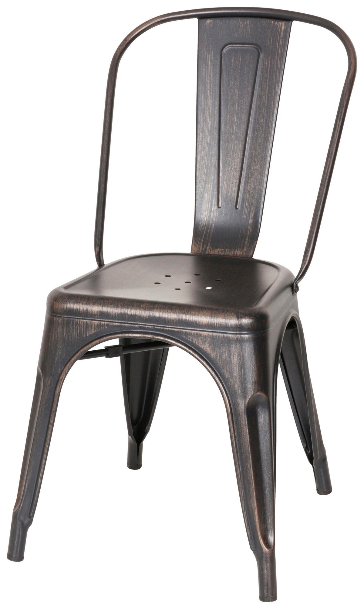 Stol Vantaggio Comfort, Črna, Zlata - zlate barve/črna, Basics, kovina (44/84/54cm) - MID.YOU