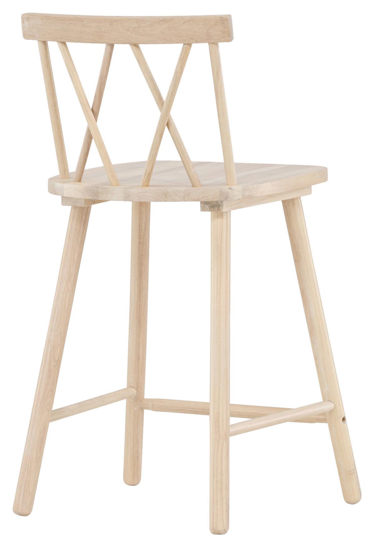 BARHOCKER-SET MOLLÖSTRÖM - Weiß, Design, Holz (43/90/44cm) - Livetastic